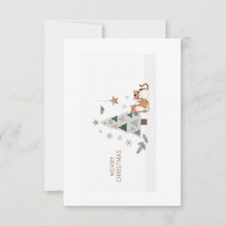 Tarjeta De Agradecimiento ❄️🎄 Scandinavian Minimalist Christmas Card Image 