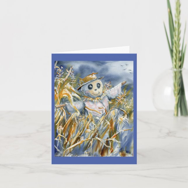 Tarjeta De Agradecimiento "Scarecrow" Blank Notecard (Anverso)