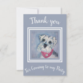 Tarjeta De Agradecimiento Schnauzer dulce