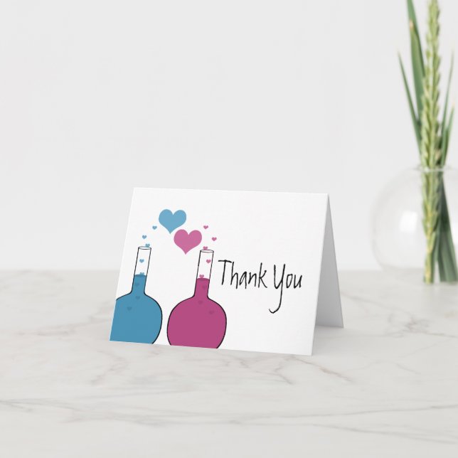 Tarjeta De Agradecimiento Science of Love Thank You Card (Anverso)