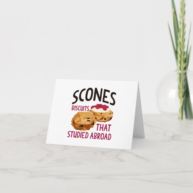 Tarjeta De Agradecimiento Scones (Anverso)