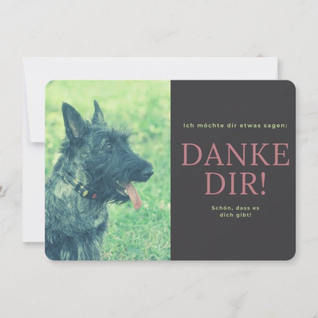 Tarjeta De Agradecimiento Scottish Terrier  (Anverso)