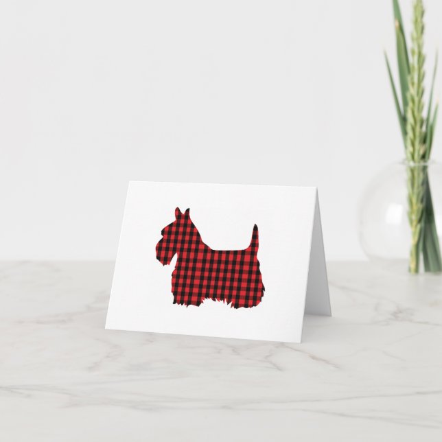 Tarjeta De Agradecimiento Scotty Dog Notecard (Anverso)