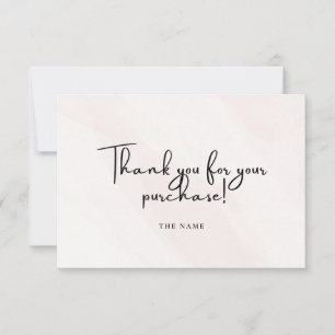 Tarjeta De Agradecimiento Script Business