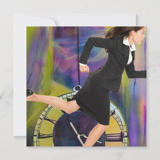 Tarjeta De Agradecimiento Se acaba el tiempo (Anverso)