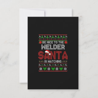 Tarjeta De Agradecimiento Sé Agradable Con Tus Divertidos Navidades