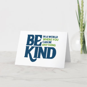 Tarjeta De Agradecimiento Sé amable