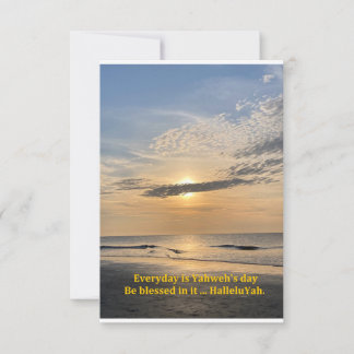 Tarjeta De Agradecimiento ¡Sé bendecido todos los días! HalleluYah