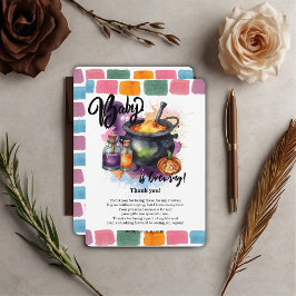 Tarjeta De Agradecimiento Se está preparando un bebé | Cute Halloween Baby S