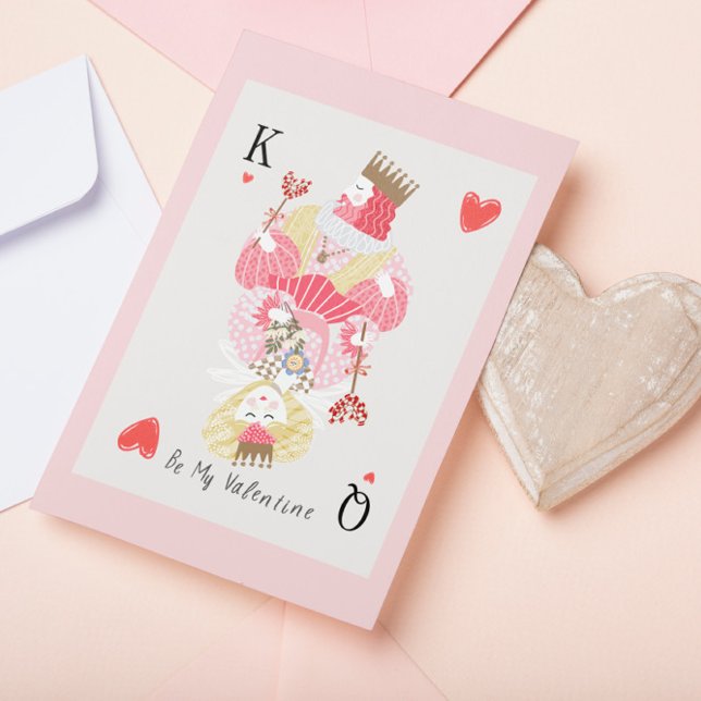 Tarjeta De Agradecimiento Sé mi Rey y Reina de San Valentín (Subido por el creador)