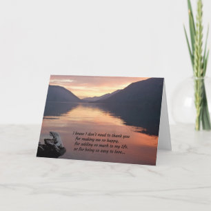 Tarjeta De Agradecimiento Sé que no necesito agradecerte... Romance