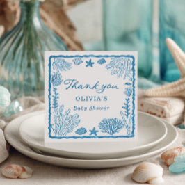 Tarjeta De Agradecimiento Sea You Soon Baby Shower