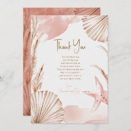 Tarjeta De Agradecimiento Sea You Soon Baby Thank You Card | Coastal Boho