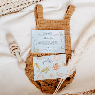 Tarjeta De Agradecimiento Sea You Soon Rococo Baby Shower