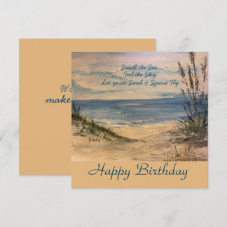 Tarjeta De Agradecimiento Seagrass Flat Card