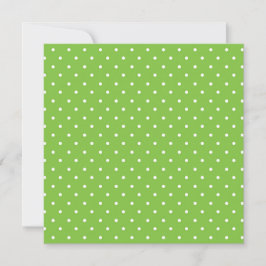 Tarjeta De Agradecimiento Seamless  bright lime polka dot pattern 