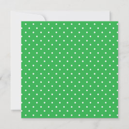 Tarjeta De Agradecimiento Seamless green background polka dot pattern