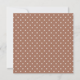 Tarjeta De Agradecimiento Seamless medium brown polka dot  pattern