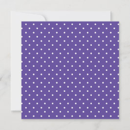 Tarjeta De Agradecimiento Seamless  medium purple polka dot pattern