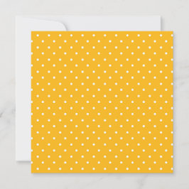 Tarjeta De Agradecimiento Seamless yellow-orange  polka dot  pattern 