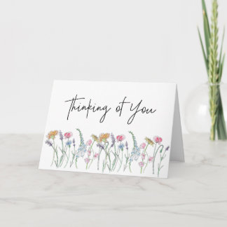 Tarjeta De Agradecimiento Secret Sister Thinking of you Flowers