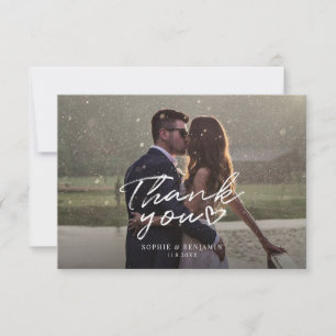 Tarjeta De Agradecimiento Secuencia de fotos Boda elegante
