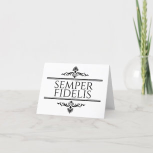 Tarjeta De Agradecimiento Semper Fidelis
