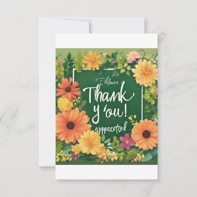 Tarjeta De Agradecimiento señal que dice "¡Gracias! Te agradecen" wi (Anverso)