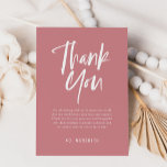 Tarjeta De Agradecimiento Sencilla caligrafía Sexo Neutral Baby Shower<br><div class="desc">Simple Caligrafía Género Neutral Baby Shower gracias tarjeta presenta una caligrafía divertida y moderna en colores vivos y sólidos.</div>