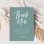 Tarjeta De Agradecimiento Sencilla caligrafía Sexo Neutral Baby Shower<br><div class="desc">Simple Caligrafía Género Neutral Baby Shower gracias tarjeta presenta una caligrafía divertida y moderna en colores vivos y sólidos.</div>