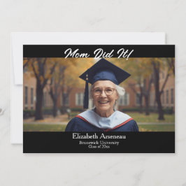 Tarjeta De Agradecimiento Sencilla fiesta de jardín de graduación Foto flora