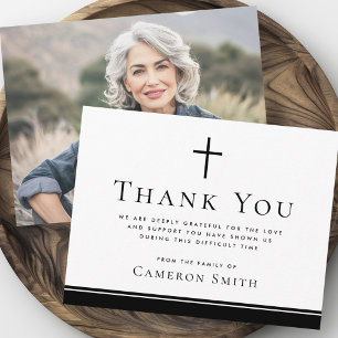 Tarjeta De Agradecimiento Sencilla foto de simpatía a través de la frontera 