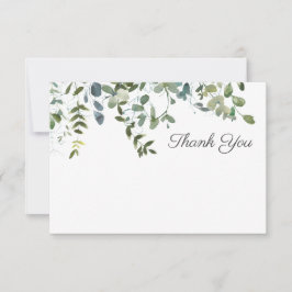 Tarjeta De Agradecimiento Sencilla vegetación Gracias