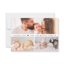 Sencillo Personalizado 3 Fotos Collage Baby Shower