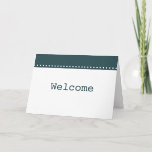Tarjeta De Agradecimiento Sencillo y elegante bienvenida