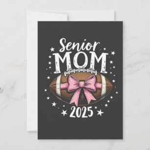 Tarjeta De Agradecimiento Senior Mom 2025 Clase de Graduación de Fútbol