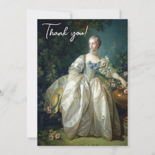 Tarjeta De Agradecimiento Señora Bergeret 1766 Boucher Felicidades