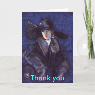Tarjeta De Agradecimiento SEÑORA de EDWARDIAN, gracias cardar