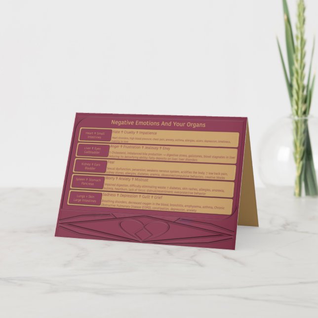 Tarjeta De Agradecimiento Sentimientos curativos (Anverso)