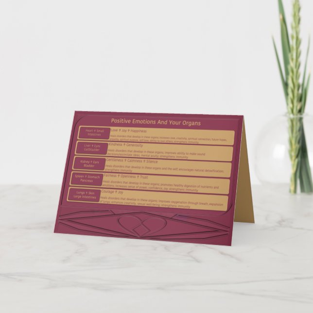 Tarjeta De Agradecimiento Sentimientos curativos (Anverso)