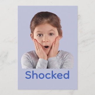 Tarjeta De Agradecimiento Sentimientos de niño conmocionado