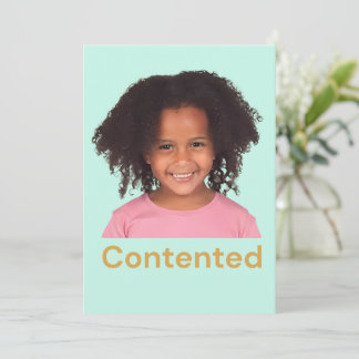 Tarjeta De Agradecimiento Sentimientos de niño contento
