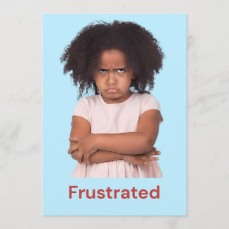 Tarjeta De Agradecimiento Sentimientos de niños frustrados