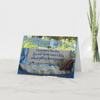 Tarjeta De Agradecimiento Separe la felicidad como el atasco