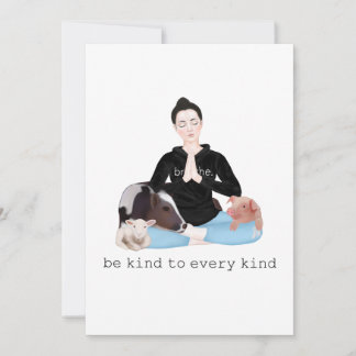 Tarjeta De Agradecimiento ser amable con todos los tipos