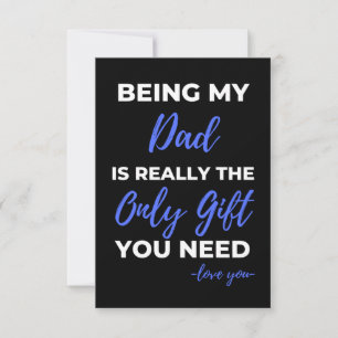 Tarjeta De Agradecimiento Ser mi papá es realmente el único regalo