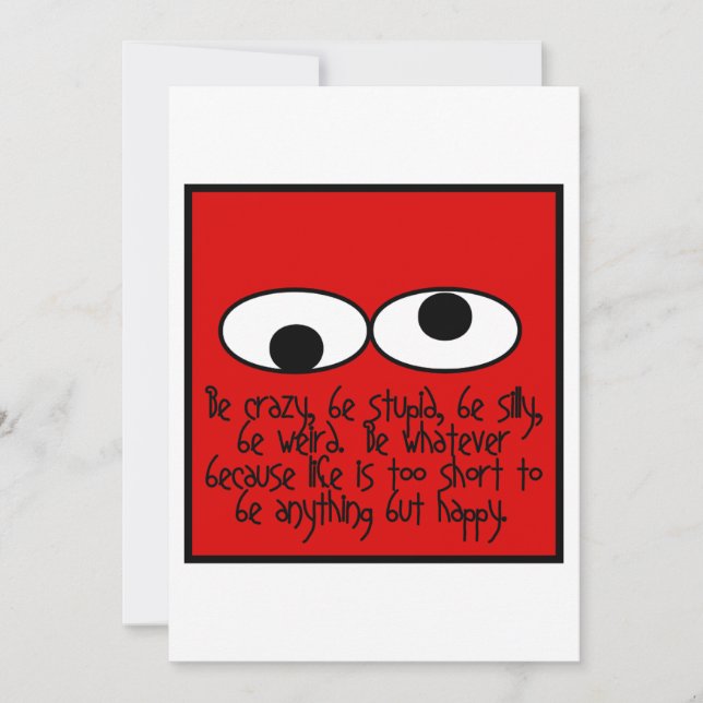 Tarjeta De Agradecimiento Ser Raro (Anverso)