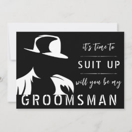 Tarjeta De Agradecimiento ¿Serás Mi Groomsman?