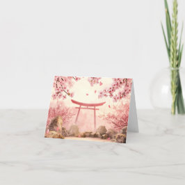 Tarjeta De Agradecimiento Serene Cherry Blossoms