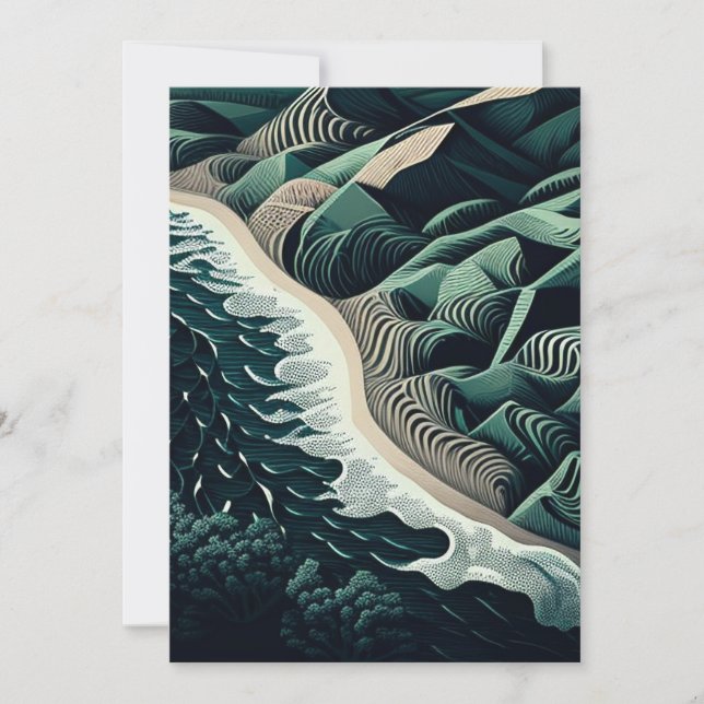 Tarjeta De Agradecimiento Serene Shores (Anverso)